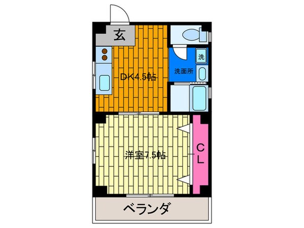 ウエーブオバセの物件間取画像